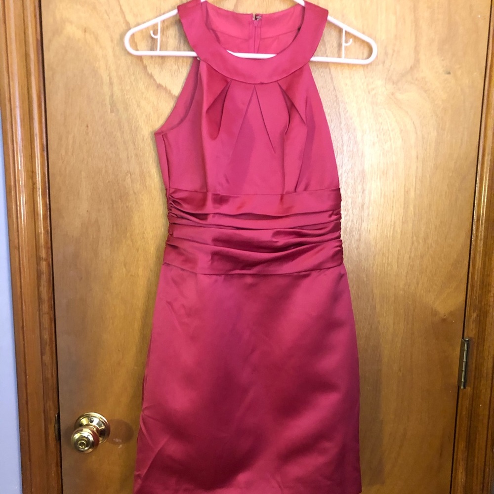 David’s Bridal Pink Knee Length Dress